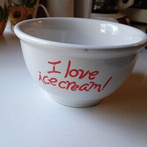 Ice Cream Bowl 6 In Across x 3 3/4 In High